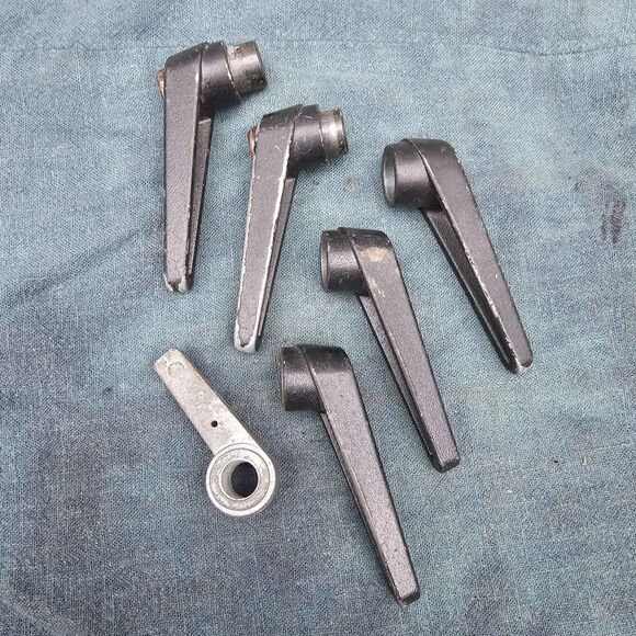 Vintage Safe Handles L-Shaped Adjustable Clamping Levers (Lot of 7) - Picture 3 of 8